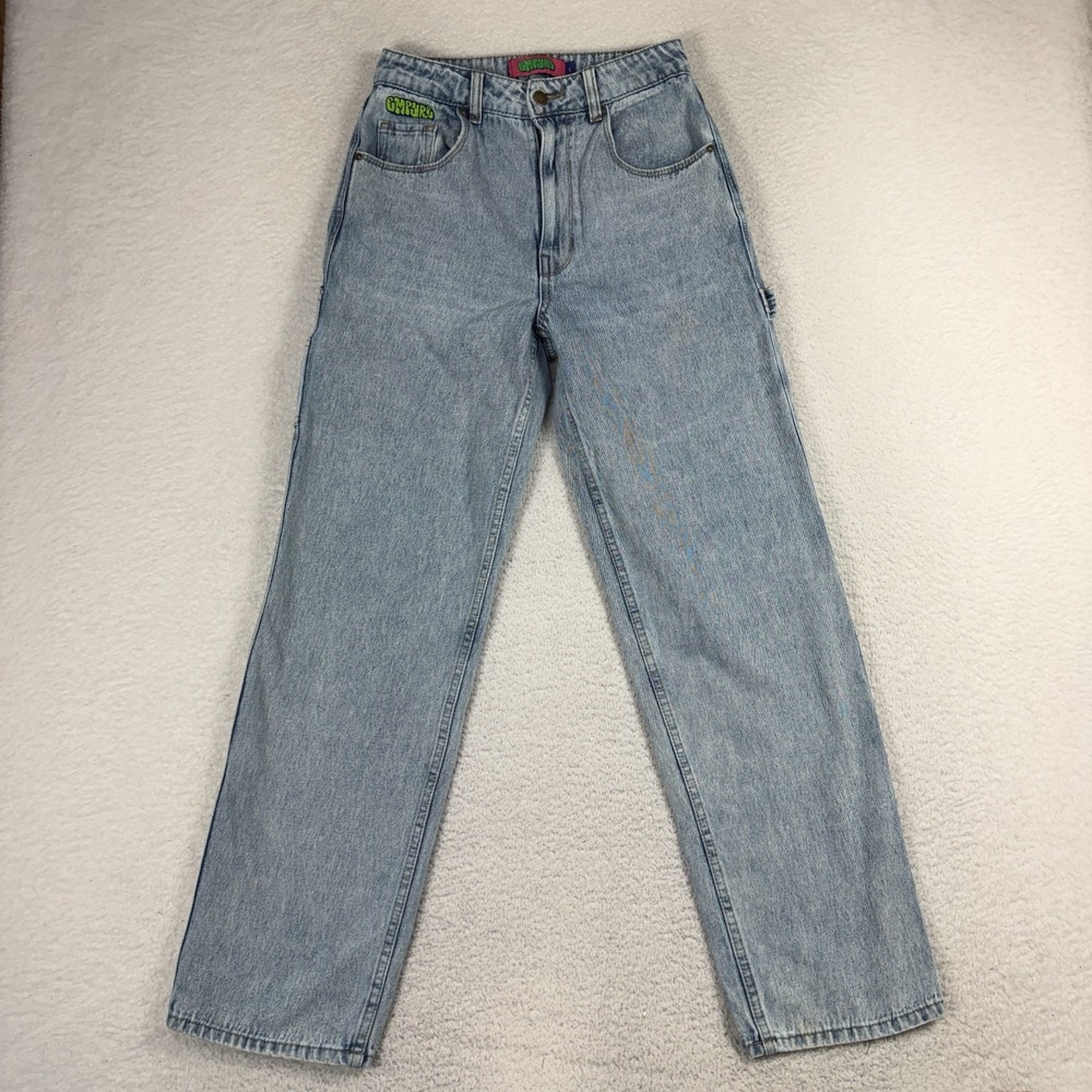 Empyre Tori Jeans Carpenter Skate Baggy Straight Blue High Waist SZ 1 (26x29)